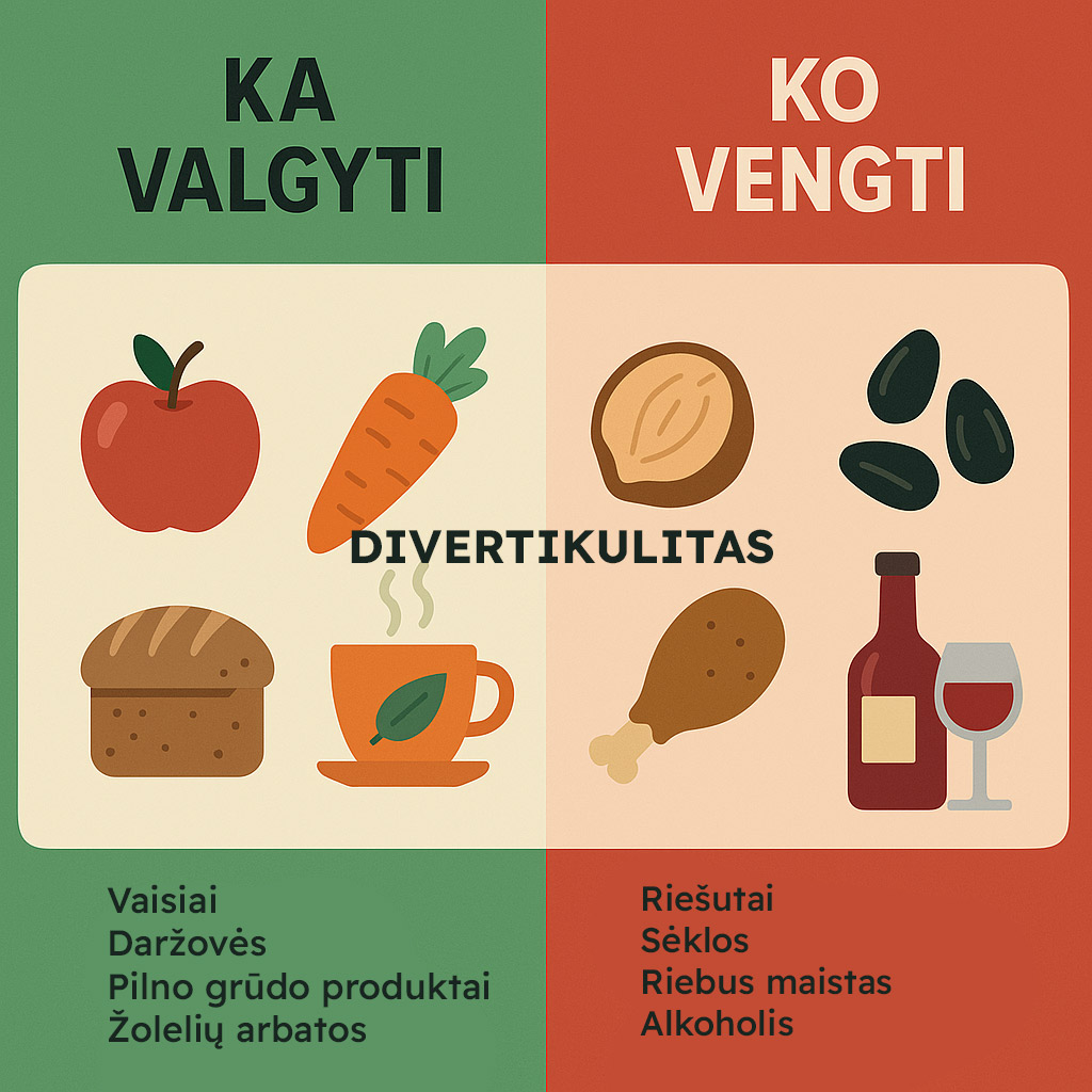 divertikulito dieta