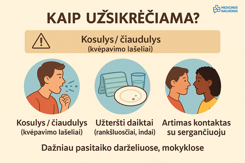kaip uzsikreciama skarlatina