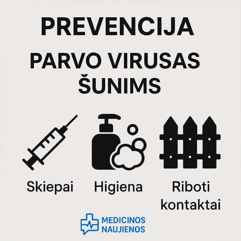 parvo viruso prevencija sunims