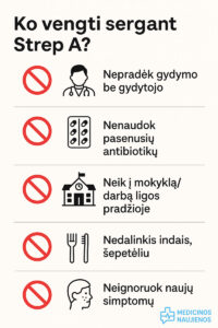 ko vengti sergant streptokoku