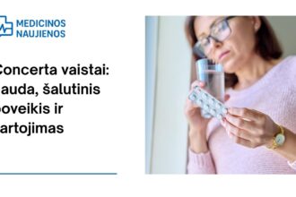 % Concerta vaistai: nauda, koks galimas šalutinis poveikis, kaip vartoti ir dar daugiau