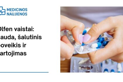 % Olfen: kuo jis gali padėti, galimas šalutinis poveikis, kaip vartoti ir dar daugiau