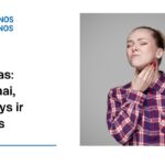 % Gerklės skausmas: simptomai, priežastys, gydymas ir kt.