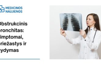 % Obstrukcinis bronchitas: simptomai, priežastys, gydymas ir kt.