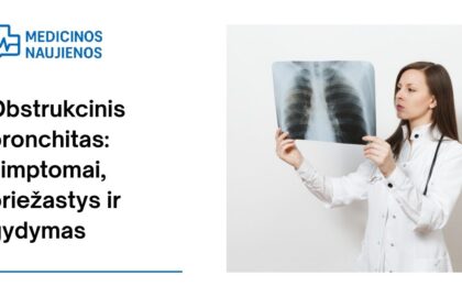 % Obstrukcinis bronchitas: simptomai, priežastys, gydymas ir kt.