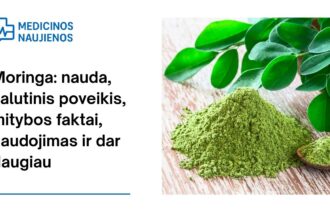 % Moringa: nauda, šalutinis poveikis, mitybos faktai, naudojimas ir dar daugiau
