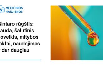 % Gintaro rūgštis: nauda, šalutinis poveikis, mitybos faktai, naudojimas ir dar daugiau