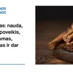 % Cinamonas: nauda, šalutinis poveikis, maistingumas, naudojimas ir dar daugiau