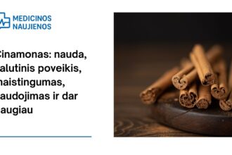 % Cinamonas: nauda, šalutinis poveikis, maistingumas, naudojimas ir dar daugiau