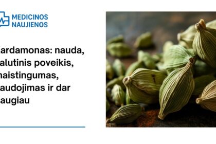 % Kardamonas: nauda, šalutinis poveikis, maistingumas, naudojimas ir dar daugiau
