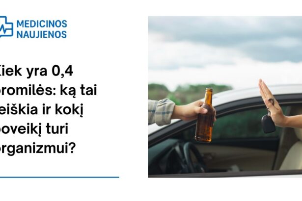 % Kiek yra 0,4 promilės: ką tai reiškia ir kokį poveikį turi organizmui?