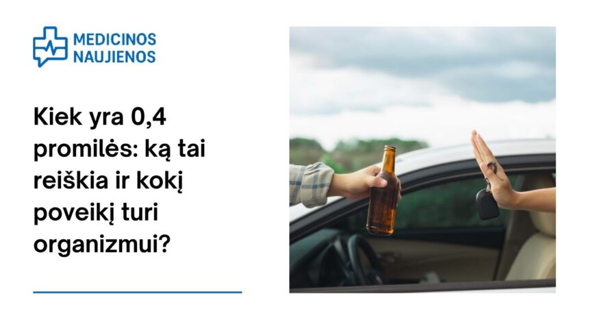 % Kiek yra 0,4 promilės: ką tai reiškia ir kokį poveikį turi organizmui?