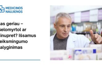 % Kas geriau – Gelomyrtol ar Sinupret? Išsamus veiksmingumo palyginimas