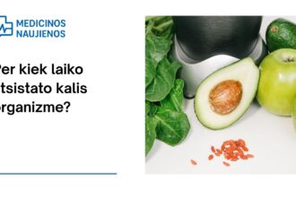 % Per kiek laiko atsistato kalis organizme?