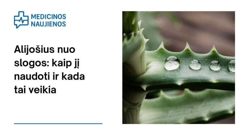 % Alijošius nuo slogos: kaip jį naudoti ir kada tai veikia