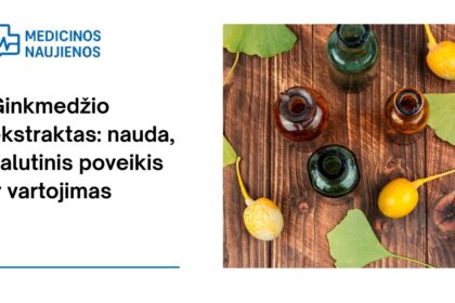 % Ginkmedžio ekstraktas: nauda, šalutinis poveikis, mitybos faktai, naudojimas ir dar daugiau