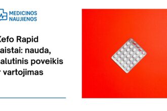 % Xefo Rapid: kuo jis gali padėti, galimas šalutinis poveikis, kaip vartoti ir dar daugiau