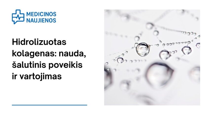% Hidrolizuotas kolagenas: nauda, šalutinis poveikis, maistingumas, naudojimas ir dar daugiau