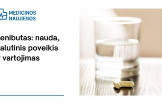 % Fenibutas: nauda, šalutinis poveikis, mitybos faktai, naudojimas ir dar daugiau
